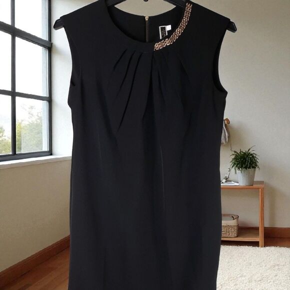 Julian Taylor Women's Black Pleated Evening Dress - Picture 2 of 8